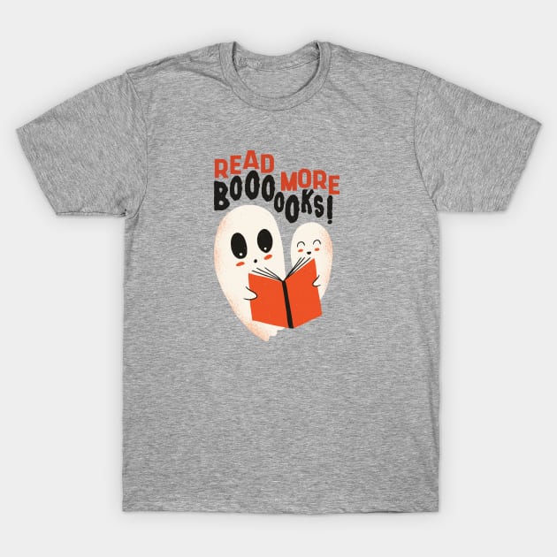 Read More Boooooks! | Cute Halloween Ghosts T-Shirt by SLAG_Creative